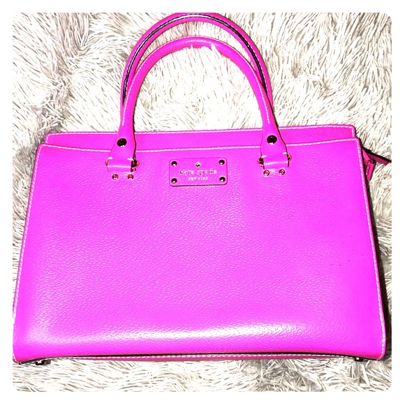 kate spade Handbags - Kate Spade hot pink satchel with shoulder strap